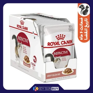 بهترین قیمت غذای پوچ گربه رویال کنین مدل اینستسو گروی وزن 85 گرم بسته 12 عددی ارسال سراسر ایران