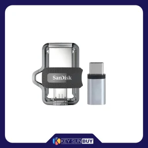 بهترین قیمت فلش سن دیسک مدل Ultra Dual Drive m3.0 ظرفیت 256 گیگابایت با رابط USB-C ارسال سراسر ایران