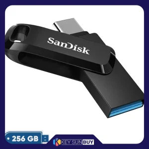 بهترین قیمت فلش مموری سن دیسک مدل Ultra Dual Drive Go ظرفیت 256 گیگابایت با رابط USB 3.1، USB Type-C ارسال سراسر ایران