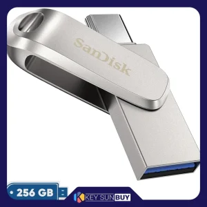 بهترین قیمت فلش مموری سن دیسک مدل Ultra Dual Drive Luxe ظرفیت 256 گیگابایت با رابط USB-C 3.2 ارسال سراسر ایران