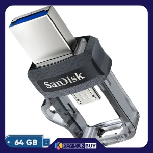 بهترین قیمت فلش مموری سن دیسک مدل Ultra Dual Drive ظرفیت 64 گیگابایت با رابط USB 3.2 USB-C ارسال سراسر ایران