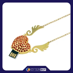 بهترین قیمت فلش مموری طرح قلب مدل UJ-23 ظرفیت 64 گیگابایت ارسال سراسر ایران