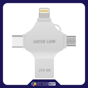 بهترین قیمت فلش مموری گرین لاین مدل GN4in1USB256 ظرفیت 256 گیگابایت ارسال سراسر ایران