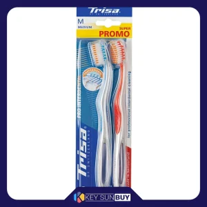 بهترین قیمت مسواک تریزا مدل Pro Interdental با برس متوسط بسته 2 عددی ارسال سراسر ایران