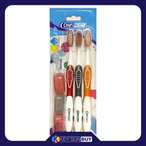 بهترین قیمت مسواک کانفیدنت مدل پرل پرومومک با برس متوسط بسته 3 عددی ارسال سراسر ایران