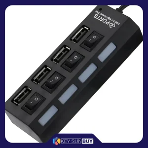 بهترین قیمت هاب 4 پورت USB 2.0 شارک مدل TURBO SPEED ارسال سراسر ایران