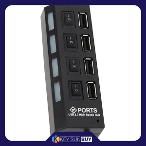 بهترین قیمت هاب 4 پورت USB 2.0 پورتز مدل HI-SPEED ارسال سراسر ایران