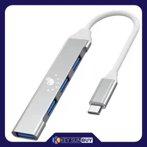 بهترین قیمت هاب 4 پورت USB-C هارمن مدل OKAYES 4IN1 TYPE-C ارسال سراسر ایران