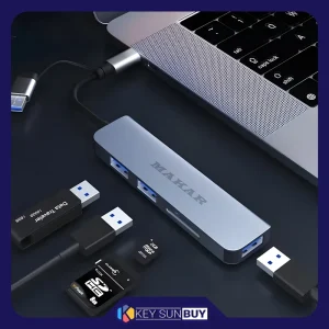 بهترین قیمت هاب و کارت خوان 5 پورت USB 3.0 ماکار مدل 5in1 MK-HU235 ارسال سراسر ایران