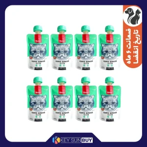 بهترین قیمت پودینگ گربه ونپی مدل ماهی قزل آلا وزن 720 گرم بسته 8 عددی ارسال سراسر ایران