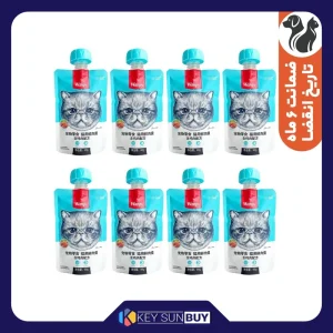 بهترین قیمت پودینگ گربه ونپی مدل مرغ وزن 720 گرم بسته 8 عددی ارسال سراسر ایران