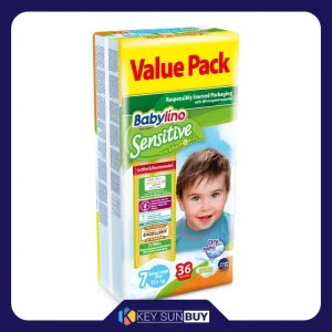 بهترین قیمت پوشک بچه ضد حساسیت بیبی لینو مدل Value Pack سایز 7 بسته 36 عددی ارسال سراسر ایران