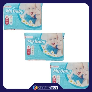 بهترین قیمت پوشک کودک مای بیبی مدل Max Care سایز 3 سه بسته 38 عددی ارسال سراسر ایران