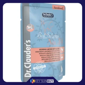 بهترین قیمت پوچ گربه بالغ دکتر کلادر مدل Best Selection No.34 طعم مرغ، ماهی وزن 85 گرم ارسال سراسر ایران