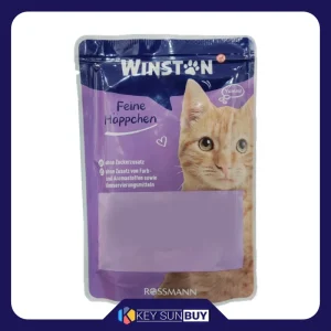 بهترین قیمت پوچ گربه بالغ وینستون مدل pute in geflugelfond طعم بوقلمون وزن 100 گرم ارسال سراسر ایران