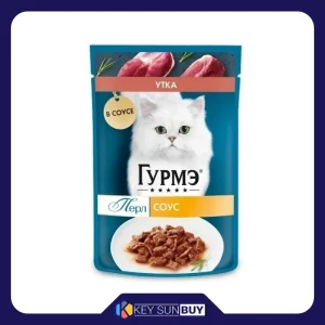 بهترین قیمت پوچ گربه گورمت مدل Perle طعم اردک وزن 75 گرم ارسال سراسر ایران