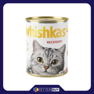 بهترین قیمت کنسرو غذای گربه بالغ ویشکاس مدل Recovery طعم گوشت گوساله وزن 380 گرم ارسال سراسر ایران