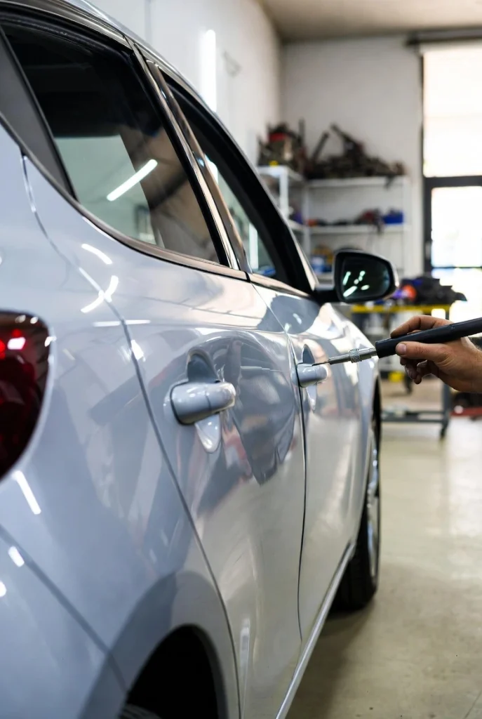 خدمات صافکاری بدون رنگ ماشین فرانسوی در نیشابور