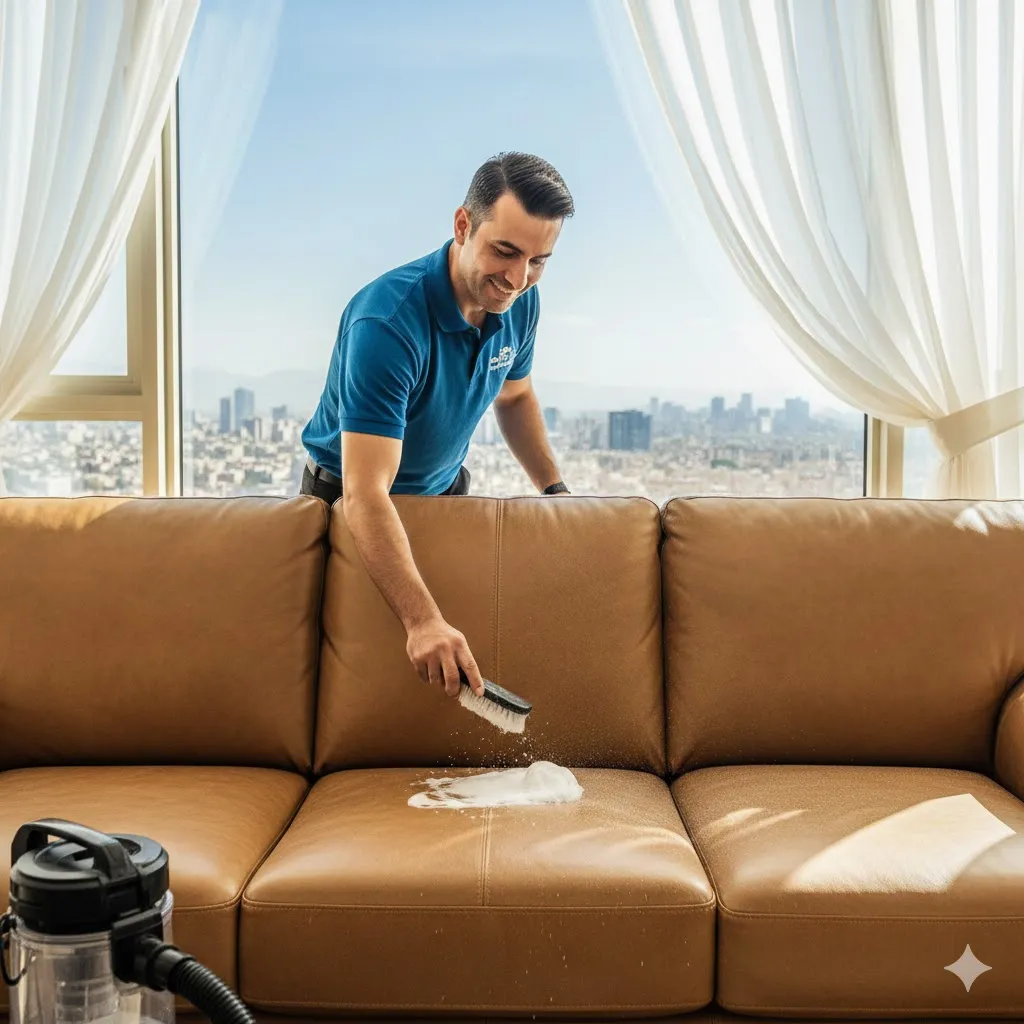 قیمت خدمات شستشوی مبل چرم در تهران