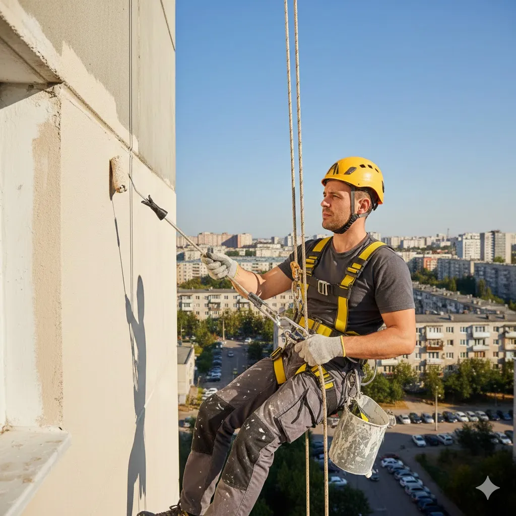 قیمت خدمات نقاشی نمای ساختمان با راپل در جنوب تهران