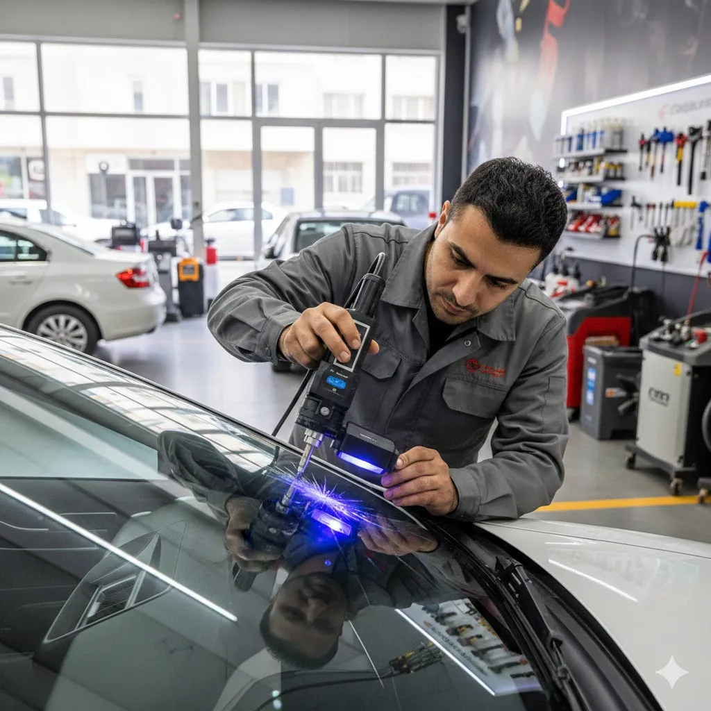 هزینه ترمیم شیشه خودرو در جنوب تهران