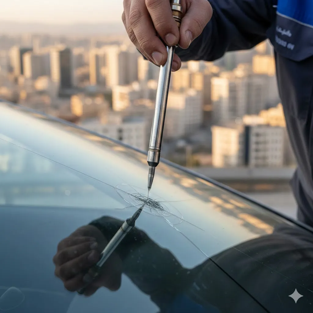 هزینه ترمیم شیشه خودرو در غرب تهران