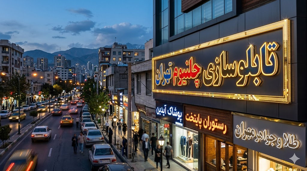 خدمات تابلوسازی چلنیوم در تهران 1 خدمات تابلوسازی چلنیوم در تهران 2