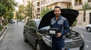 خرید و تعویض باطری ماشین خارجی در محل در غرب تهران