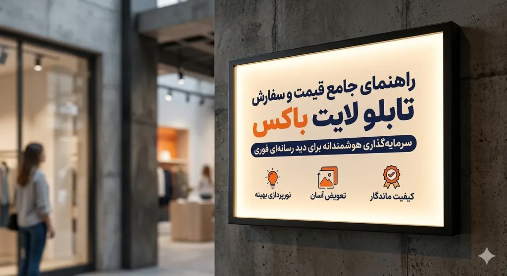 قیمت و سفارش تابلو لایت باکس