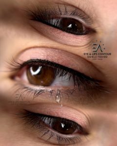 راحله فخیم میکروبلیدینگ خط چشم دائم بن مژه در باهنر مشهد 6