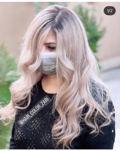 زهرا تیموری آموزش خدمات رنگ و استایل مو در شیراز معالی آباد 3