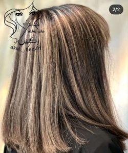 سالن زیبایی اکلیل کراتین رنگ لایت شینیون در کرج رزکان نو 5