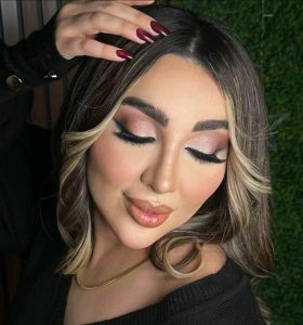 سالن زیبایی گلاریس رنگ و هایلایت میکاپ شینیون در مهرشهر کرج 16