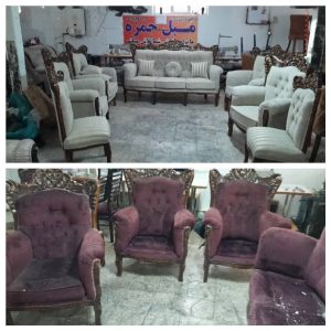 تعمیر مبل حمزه رویه کوبی رنگکاری لقی گیری ورق کاری در کرج فردیس 10