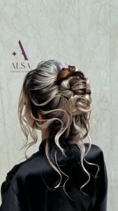 سارا کریمخانی آموزش و خدمات شینیون عروس در شهرک گلستان چیتگر 16
