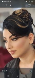 سالن زیبایی آهنگ مینیاتور میکاپ شینیون عروس رنگ و لایت در وکیل آباد مشهد 5