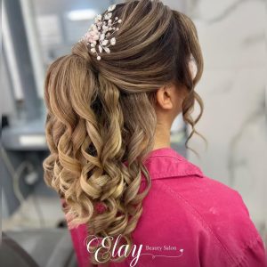 سالن زیبایی الای رنگ لایت میکاپ شینیون عروس در جنت آباد مرکزی