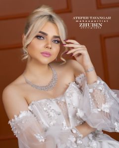 سالن زیبایی عاطفه توانگر میکاپ شینیون گریم عروس در مهر ویلا کرج 13