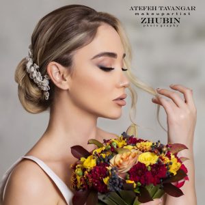سالن زیبایی عاطفه توانگر میکاپ شینیون گریم عروس در مهر ویلا کرج 2