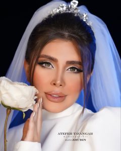 سالن زیبایی عاطفه توانگر میکاپ شینیون گریم عروس در مهر ویلا کرج 5