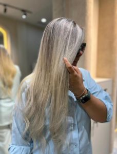 پریسا عسگری رنگ لایت پروتئین احیای مو در سعادت آباد چهار راه سرو 9