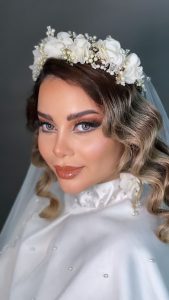 عروس سرا حلی رز بروزترین میکاپ کارعروس شینیون کار عروس بازدید عروس در کرج مهرویلا 19