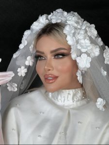 عروس سرا حلی رز بروزترین میکاپ کارعروس شینیون کار عروس بازدید عروس در کرج مهرویلا 9